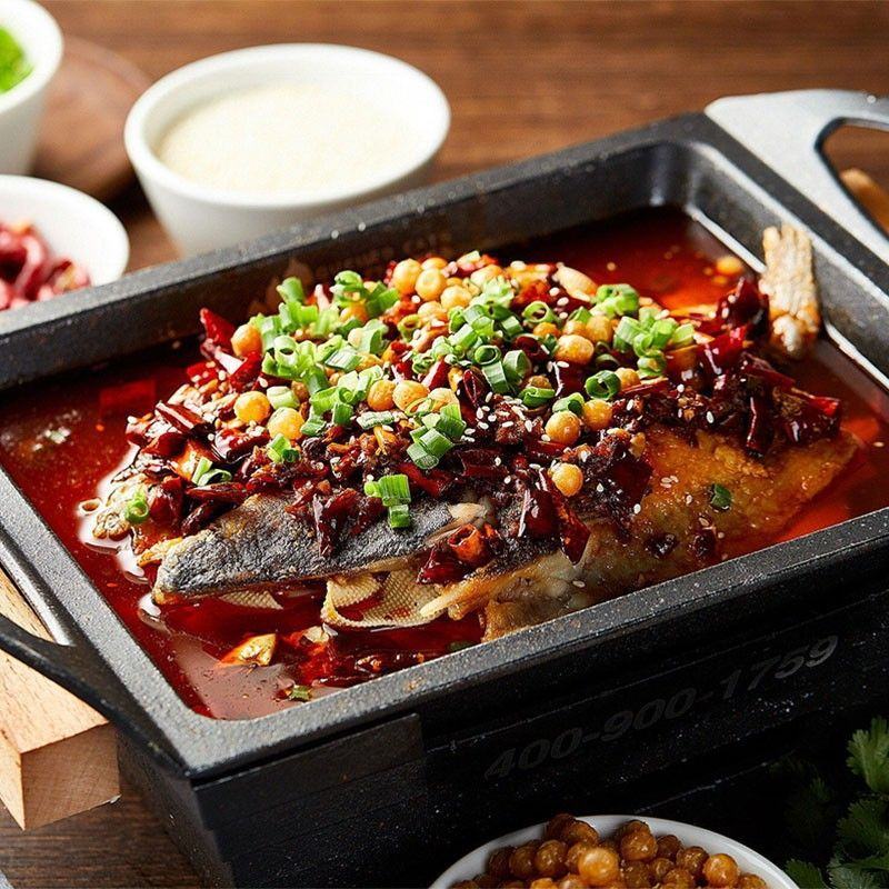 麻辣烤鱼青花椒烤鱼烤清江鱼加热即食