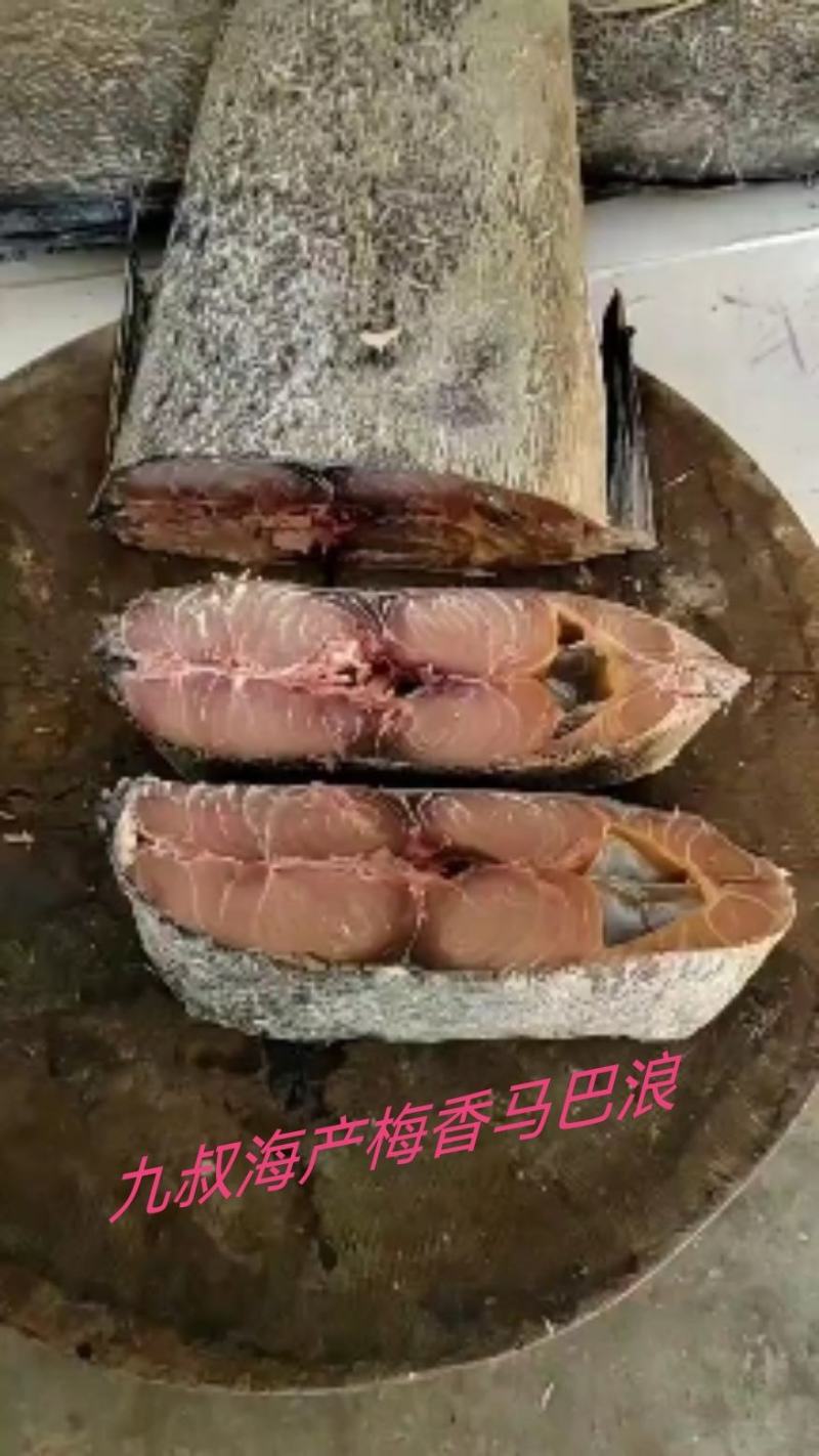 缸腌制13斤多一条梅香马巴浪鱼肉质鲜红咸香净肉咸鱼海鱼