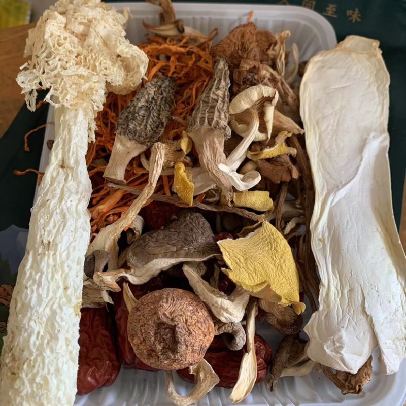 云南七彩菌料包带100g