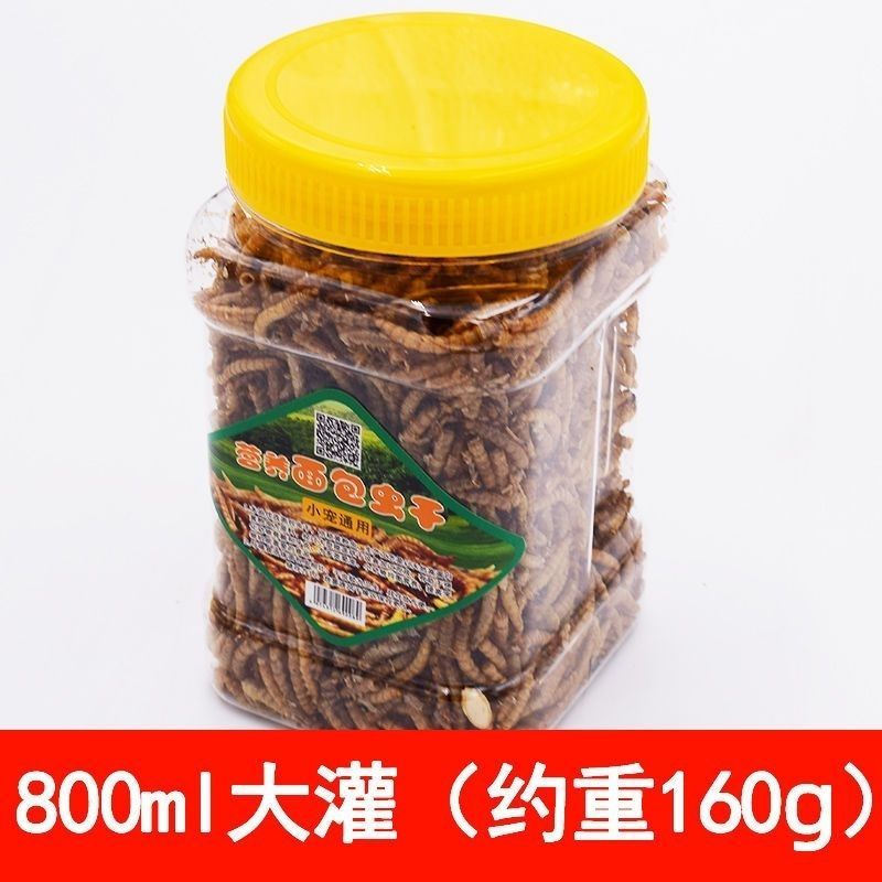 面包虫干黄粉虫干高蛋白乌龟仓鼠刺猬观赏鱼粮食宠物松鼠零食