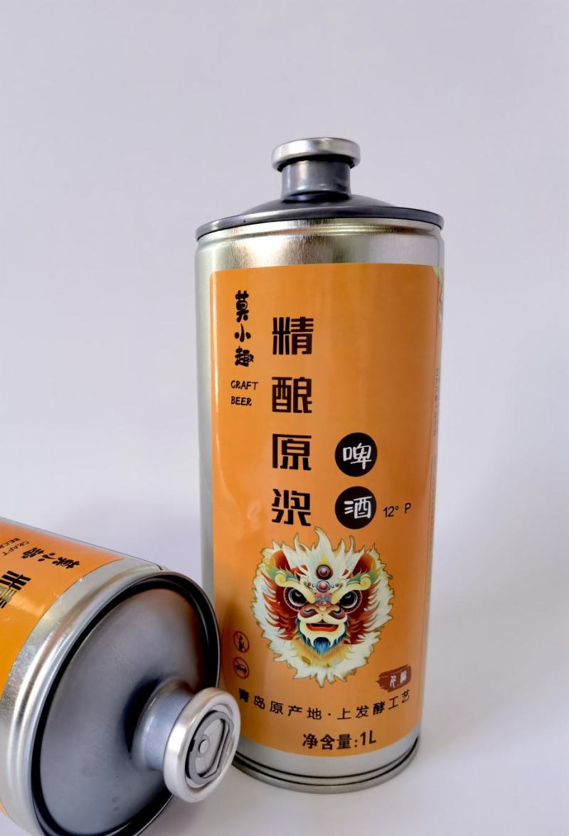 青岛产莫小趣精酿原浆啤酒1L装/箱6罐新工艺新口感新享受