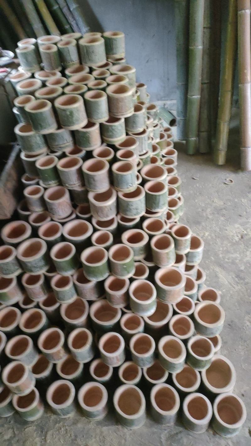 竹筒网红竹筒杯子奶茶竹筒杯罐水杯批发商用甜品杯奶茶桶摆摊
