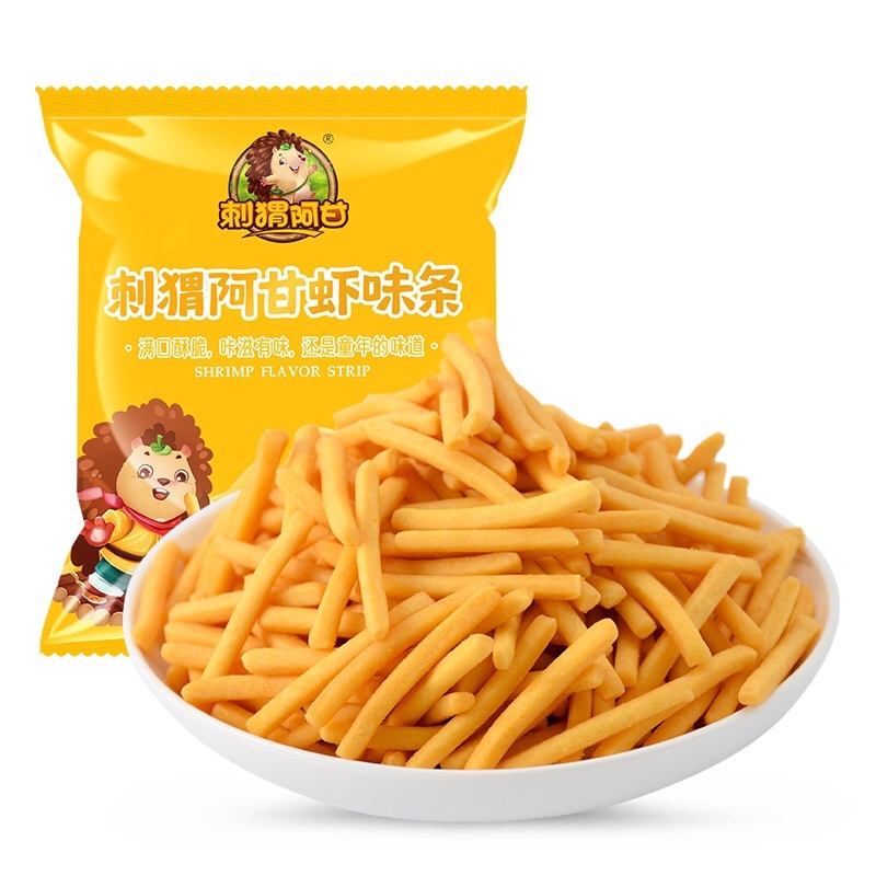休闲零食锅巴虾条小米酥