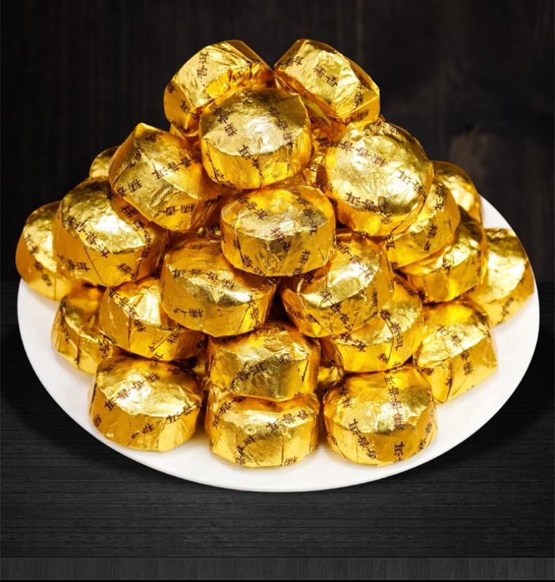糯米香普洱茶小沱茶黑茶叶云南熟茶小茶饼坨糯香小粒装灌装盒