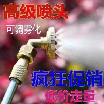 电动喷雾器喷头八孔农药打药喷头通用型农用高压纯铜加厚细腻