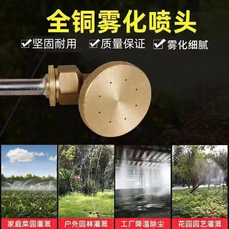 电动喷雾器喷头八孔农药打药喷头通用型农用高压纯铜加厚细腻