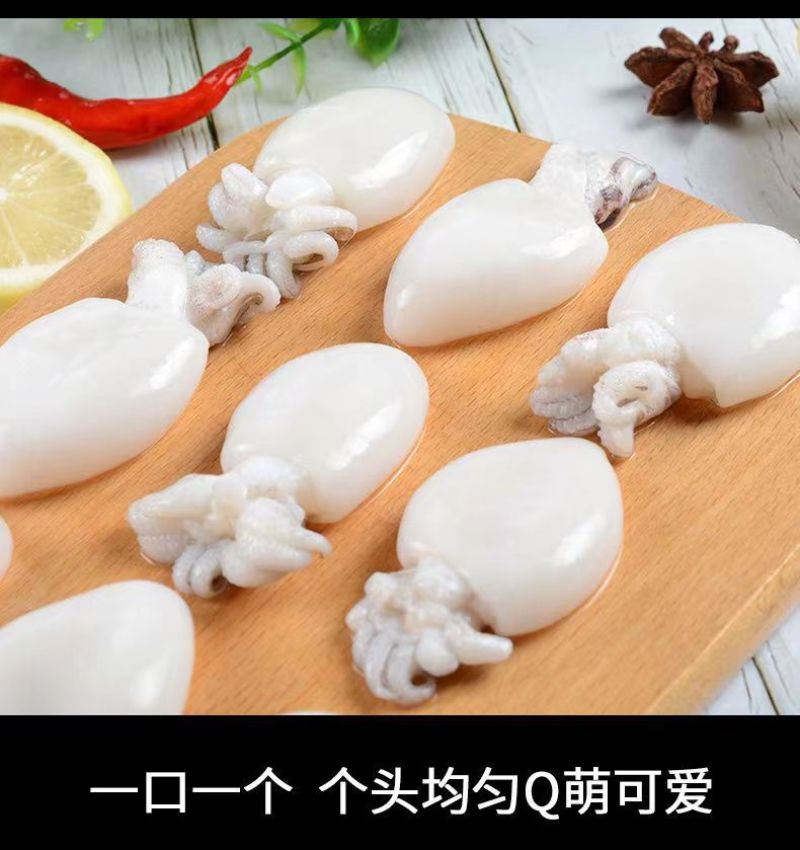 新鲜小墨鱼仔海捕活冻小乌贼海鲜水产花枝墨斗鱼小墨鱼包邮