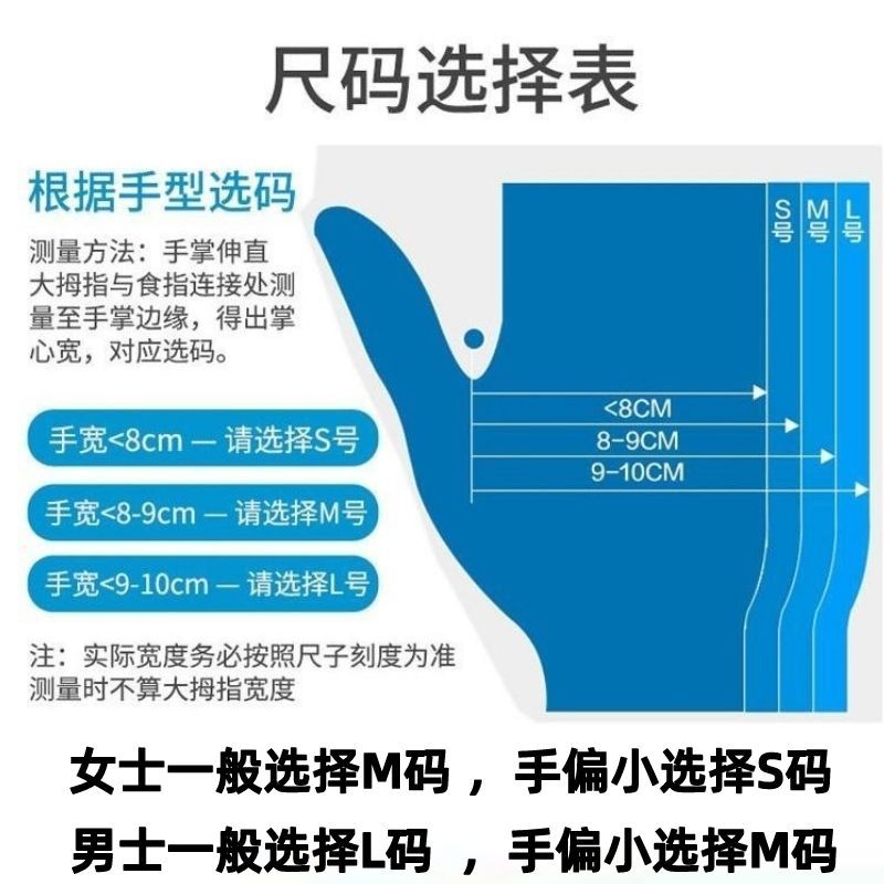 一次性手套乳胶加厚劳保耐用厨房餐饮洗碗女美容防油橡胶A级