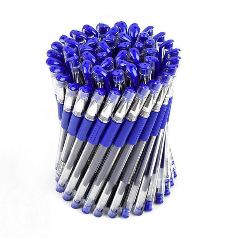 中性笔0.5办公用签字笔黑碳素笔学生用水性笔红蓝水笔圆珠