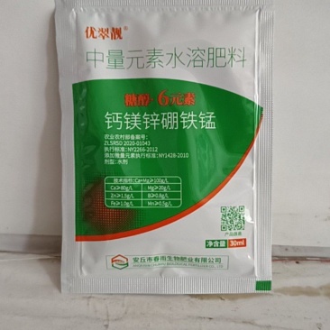 钙镁锌硼铁锰糖醇六元素对作物缺素症特别有效
