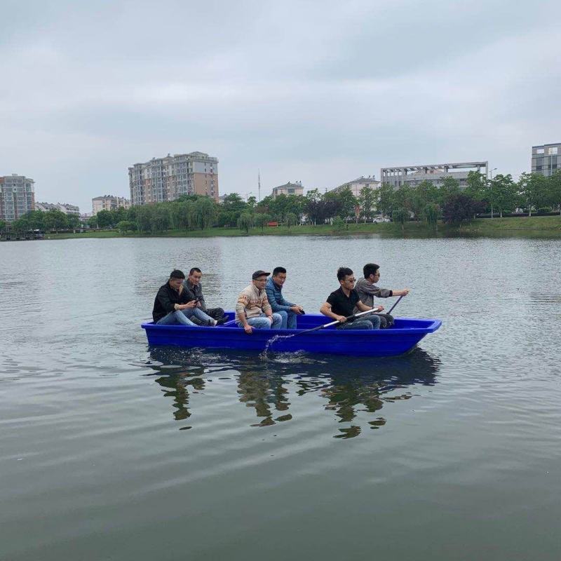 塑料船渔船加厚双层加宽PE牛筋塑料船钓鱼捕鱼养殖塑胶小船
