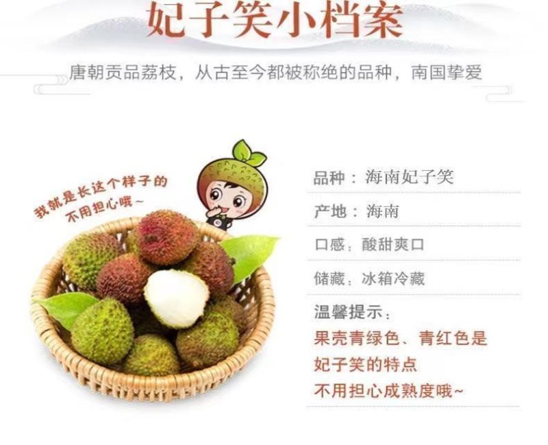 妃子笑荔枝一件代发新品上市大量发货顺丰京东冷链