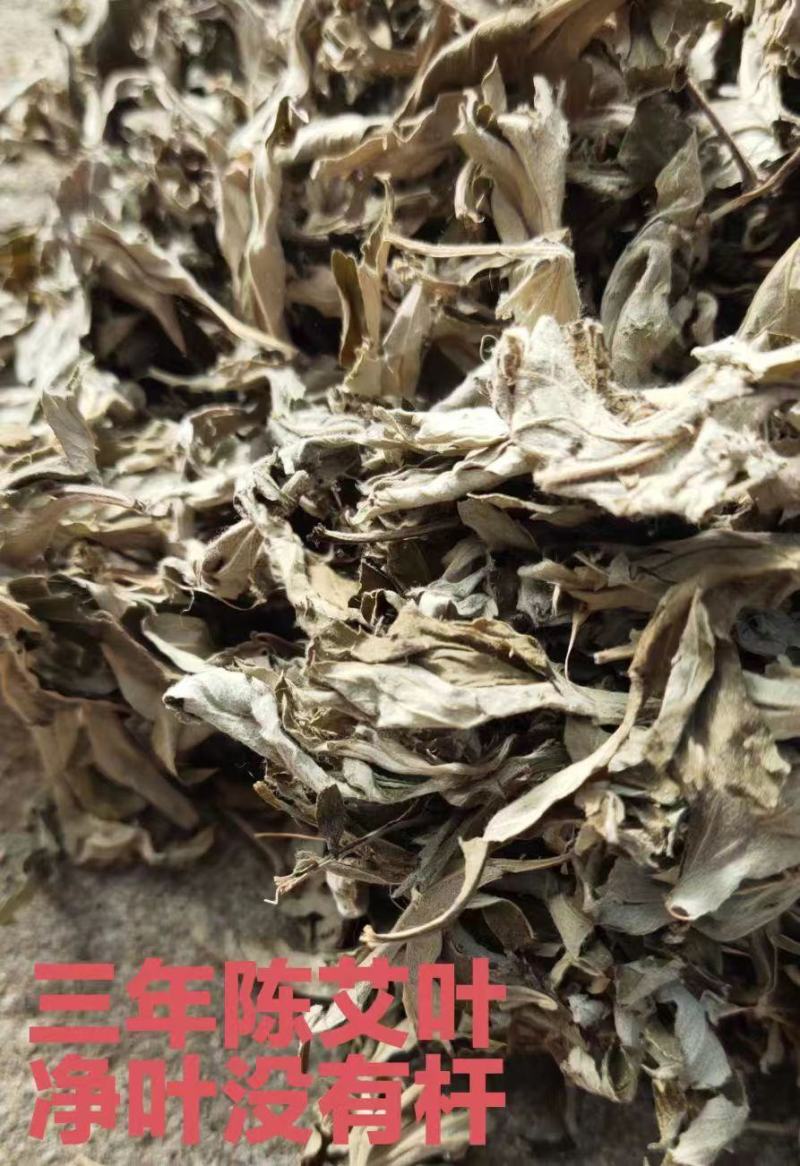艾叶野生大白艾叶手选精品艾叶(纯叶无黄叶枝杆杂草)