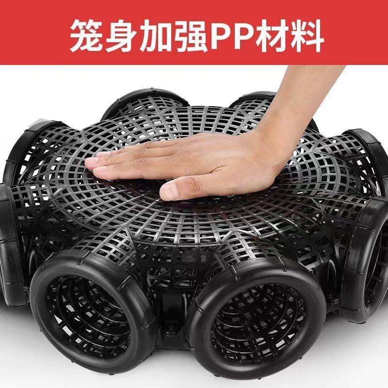 新款八进孔黄鳝笼专用鳝鱼笼子塑料捕鳝神器泥鳅笼鱼笼虾笼倒