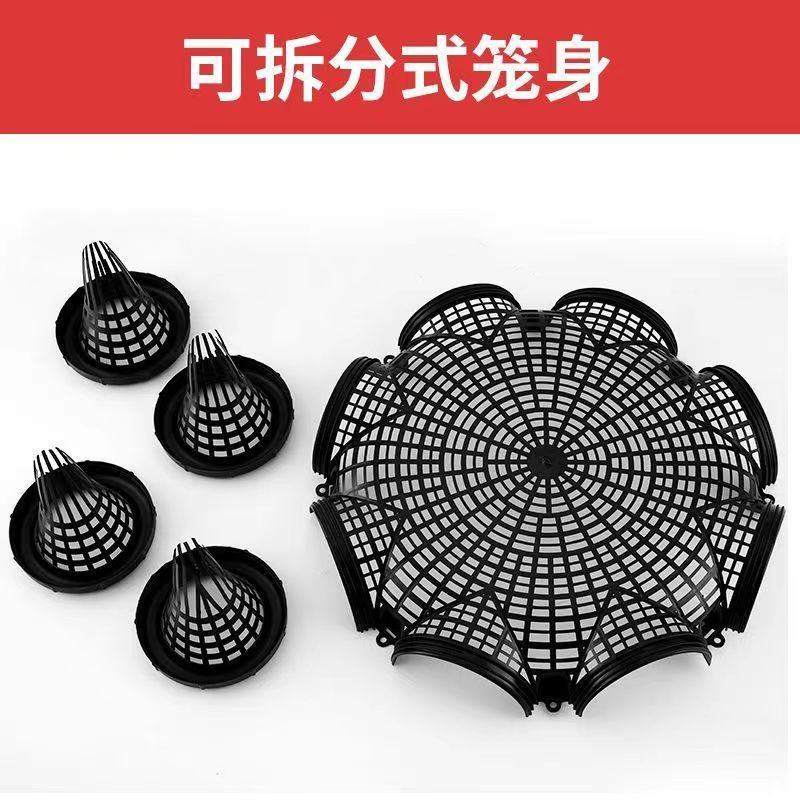 新款八进孔黄鳝笼专用鳝鱼笼子塑料捕鳝神器泥鳅笼鱼笼虾笼倒
