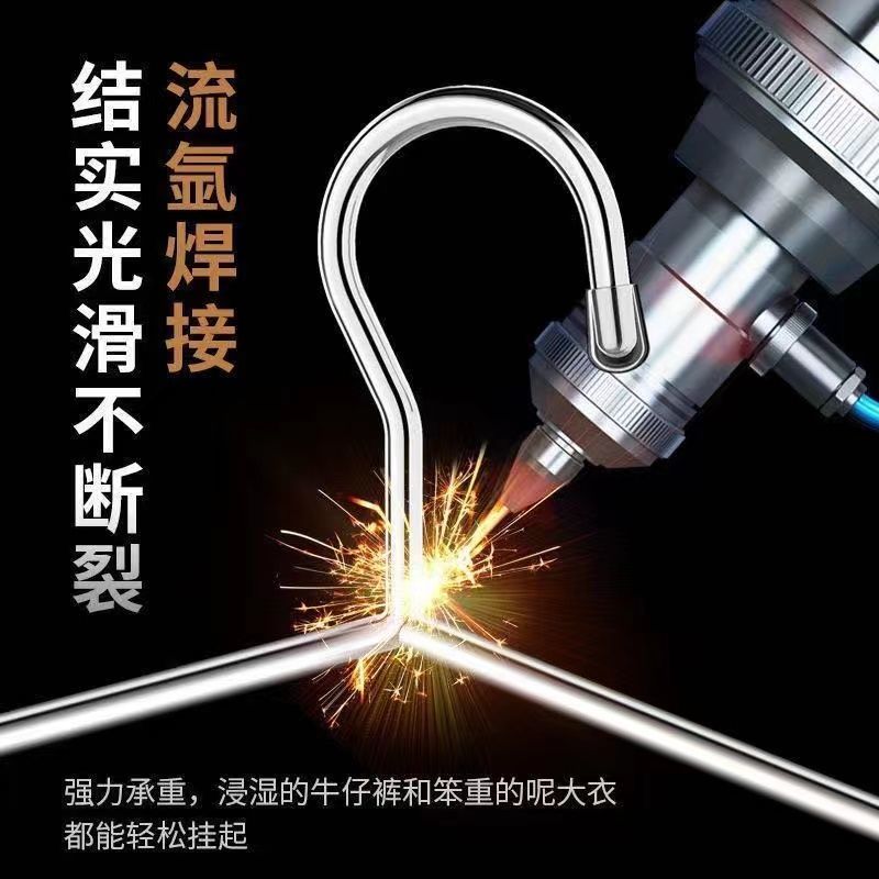 不锈钢衣架实心加粗成人晾衣架衣挂架衣撑无痕衣架子晾衣架晾