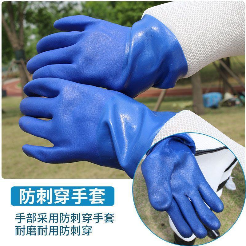 马蜂服防蜂衣全套新款连体加厚透气带风扇爬树抓胡蜂专用防护
