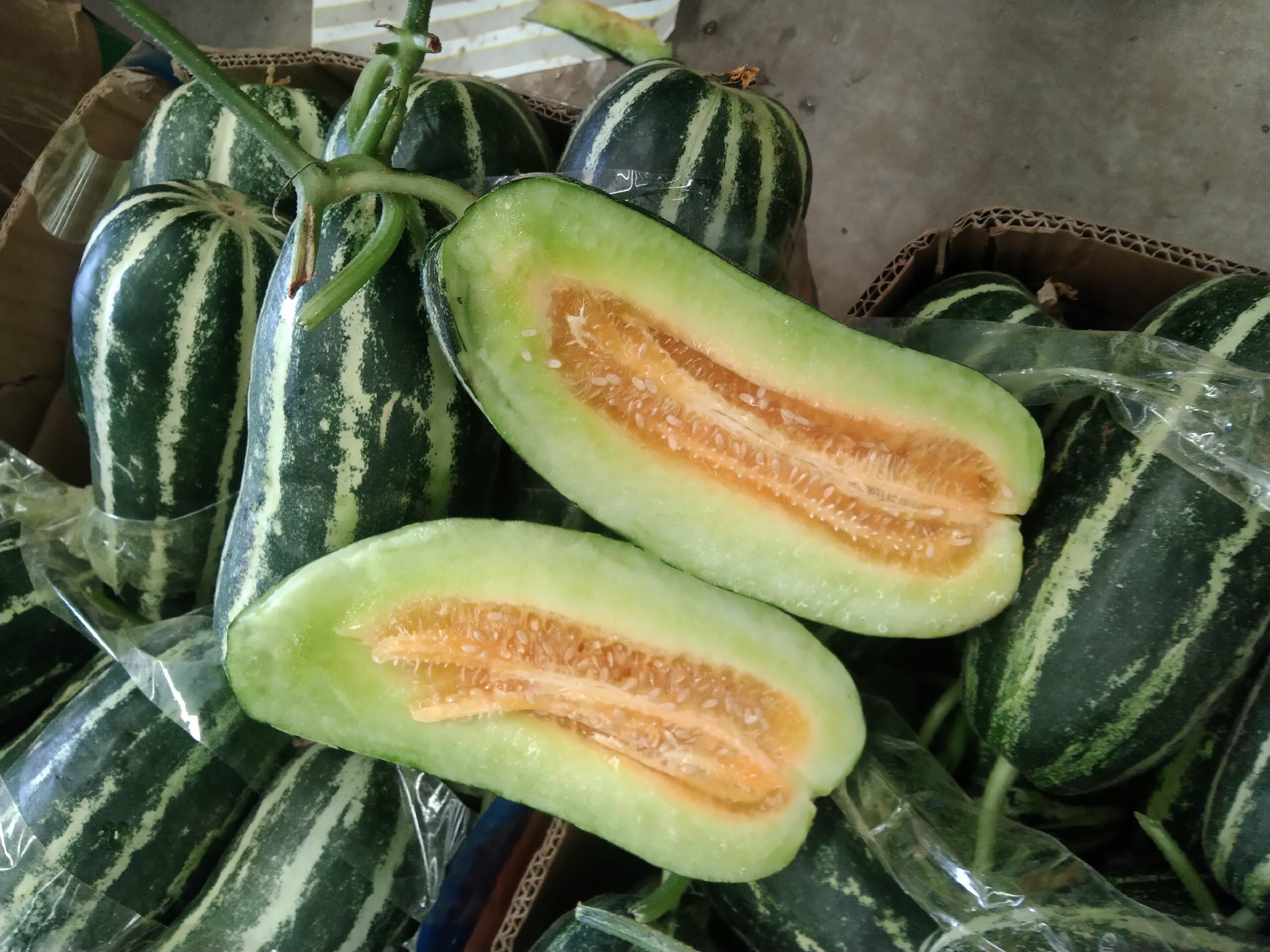 甜瓜新鲜切片