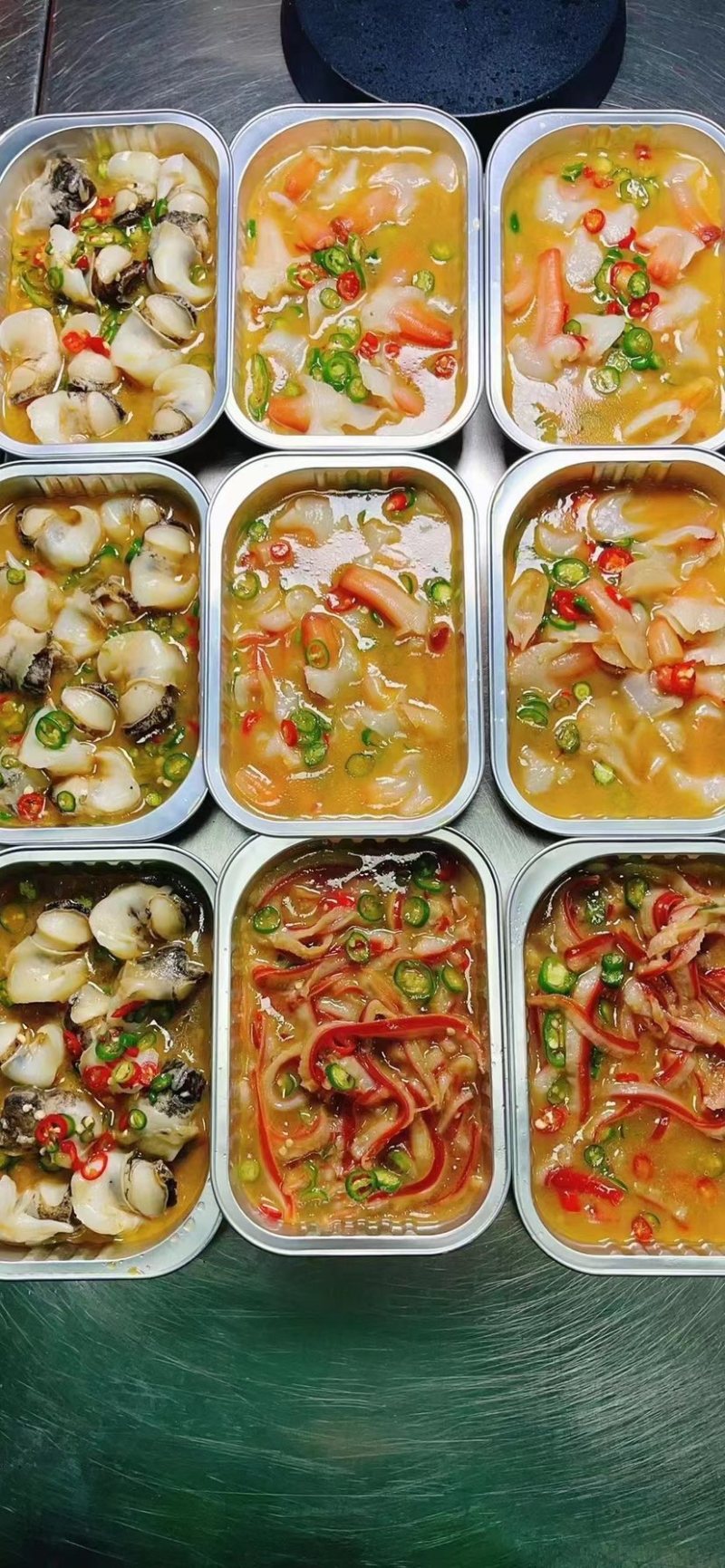 北极贝裙边捞汁食材爽脆可口凉拌小菜火锅食材