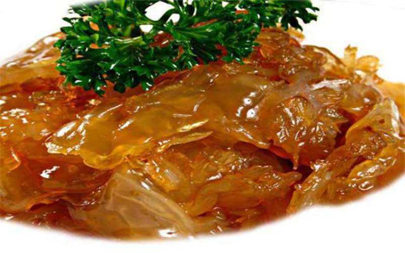 琥珀海蜇丝海蜇头凉拌菜下酒菜500g。