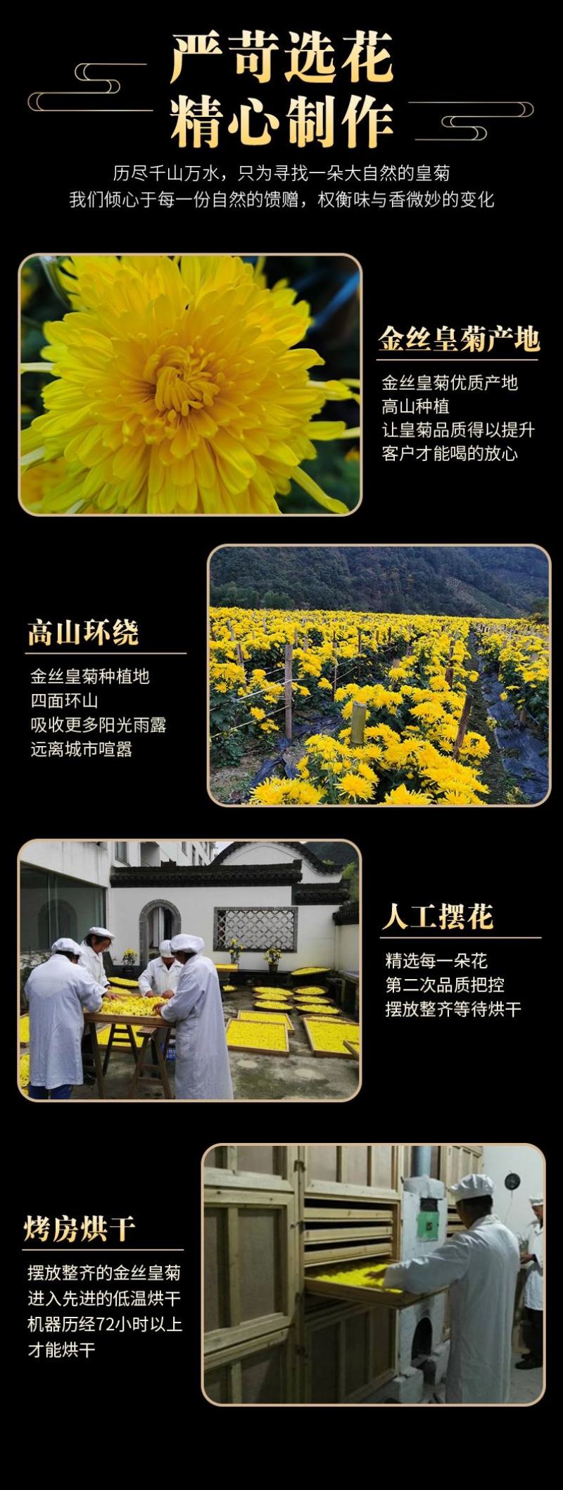 燕麟庄菊花茶金丝皇菊500g一朵一杯大菊花一斤装