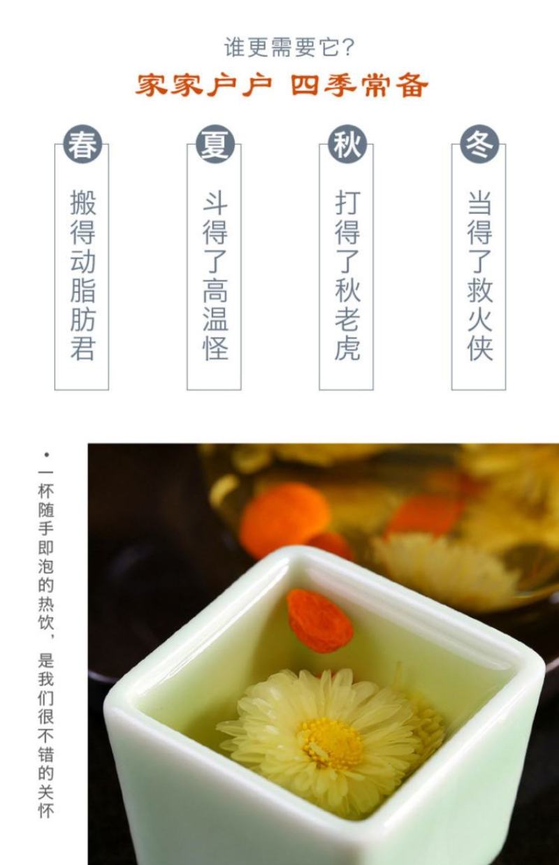 菊花茶胎菊正宗桐乡正品杭白菊花干贡菊金银花泡水
