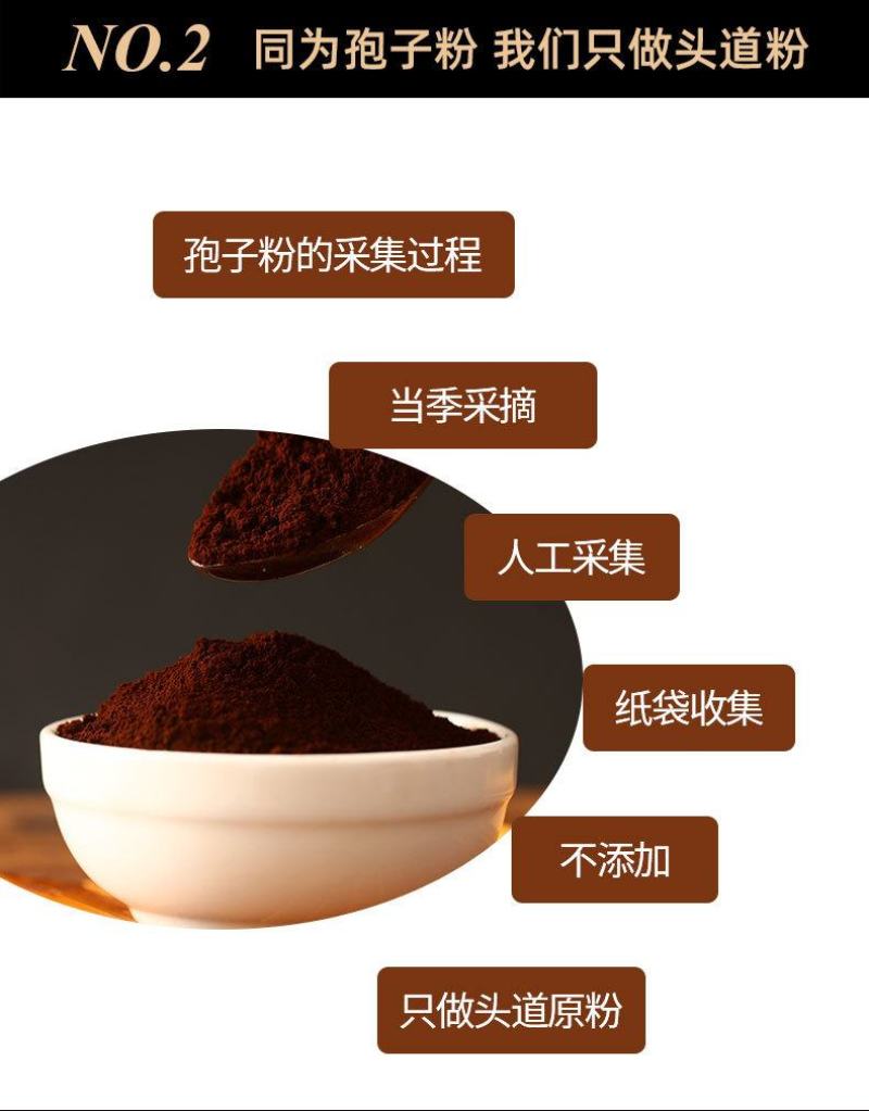 吉林长白山灵芝孢子粉批发林芝孢子粉正品现货狍子粉