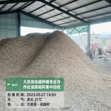油菜秸秆粉碎料