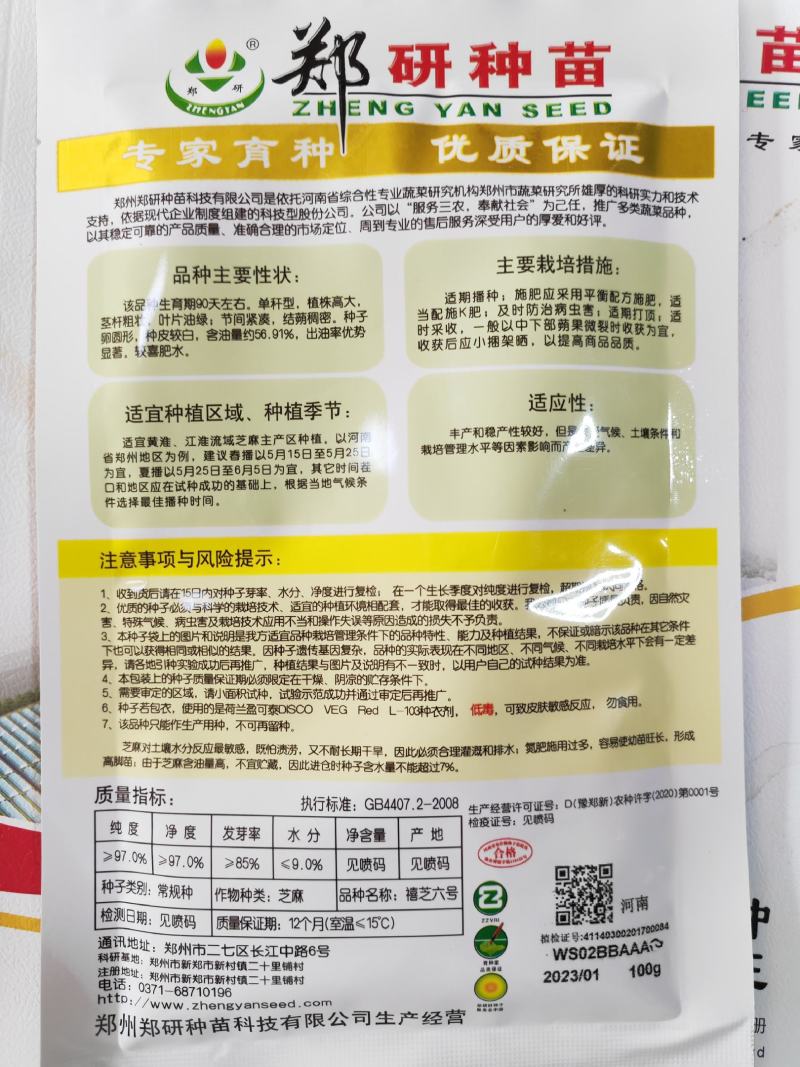 黑芝麻种子白芝麻种子郑芝麻种子100g