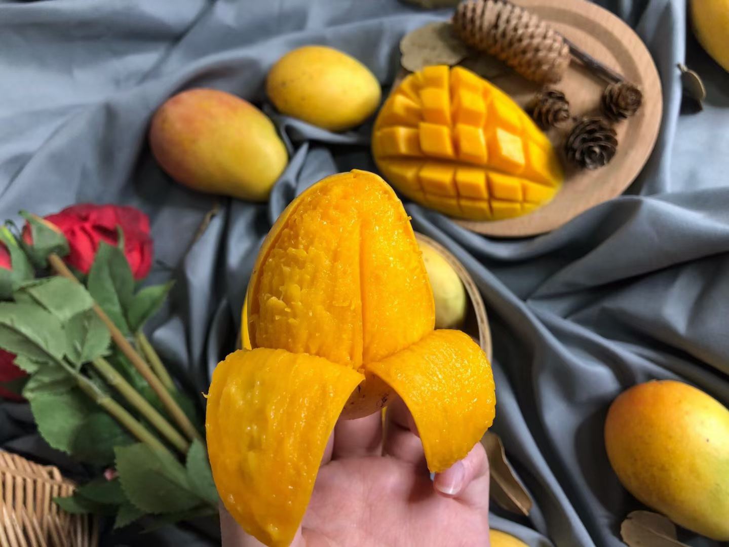 芒果银耳羹成品图