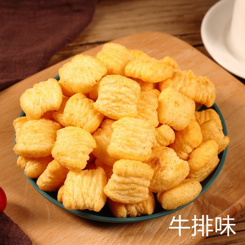 麦香鸡块鸡肉味牛排味休闲零食小吃，厂家直销量大优惠