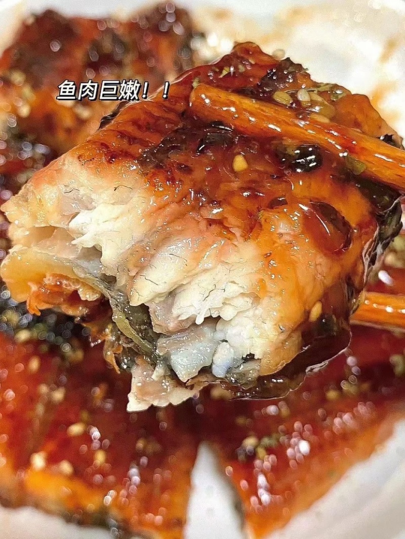 烤鳗鱼海鳗鱼日料店日式蒲烧烤鳗加热即食预制菜