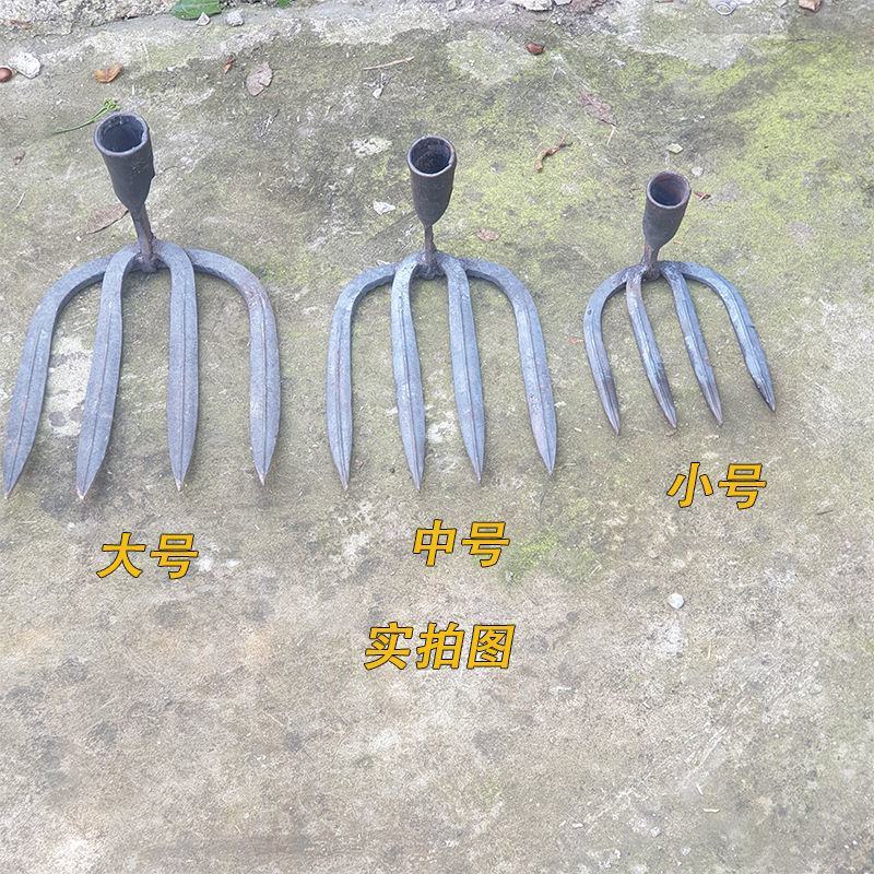 耙锄钉耙四齿耙子农具搂草铁耙种田手工锻打农用翻土水泥园艺
