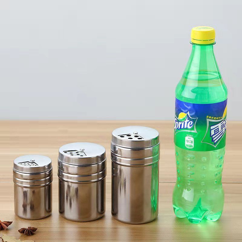 烧烤调味罐调料瓶不锈钢胡椒孜然佐料撒粉瓶旋转盖调料盒盐罐