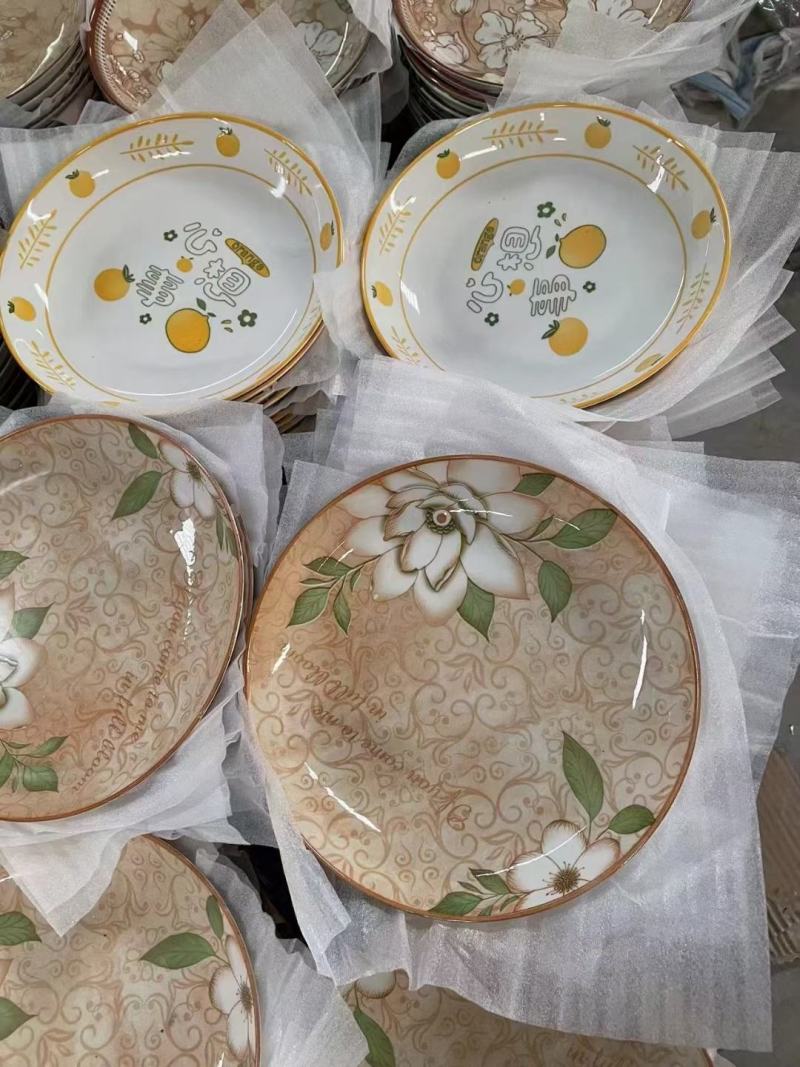 大厂8寸印花一级盘子，2一个可以选花色[握手][握