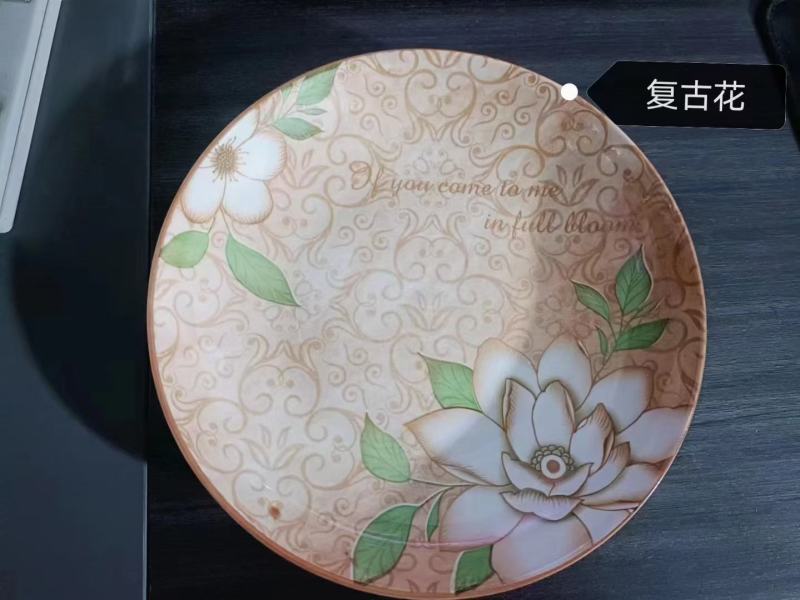 大厂8寸印花一级盘子，2一个可以选花色[握手][握