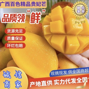 广西芒果贵妃芒正大量上市量大从优欢迎各位老板咨询对接