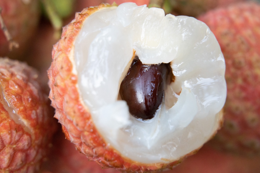 展示手工剥荔枝与冲泡白毫银针的过程细节,突出自然、健康的制作理念 荔枝白毫银针制作过程图