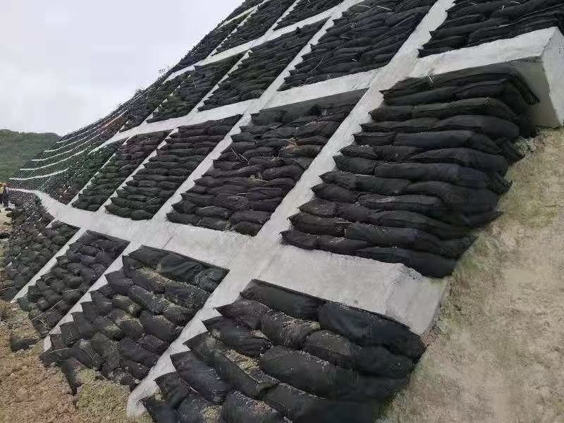 护坡生态袋绿化挡土植生袋河道防汛草籽袋丙纶袋土工布袋厂家