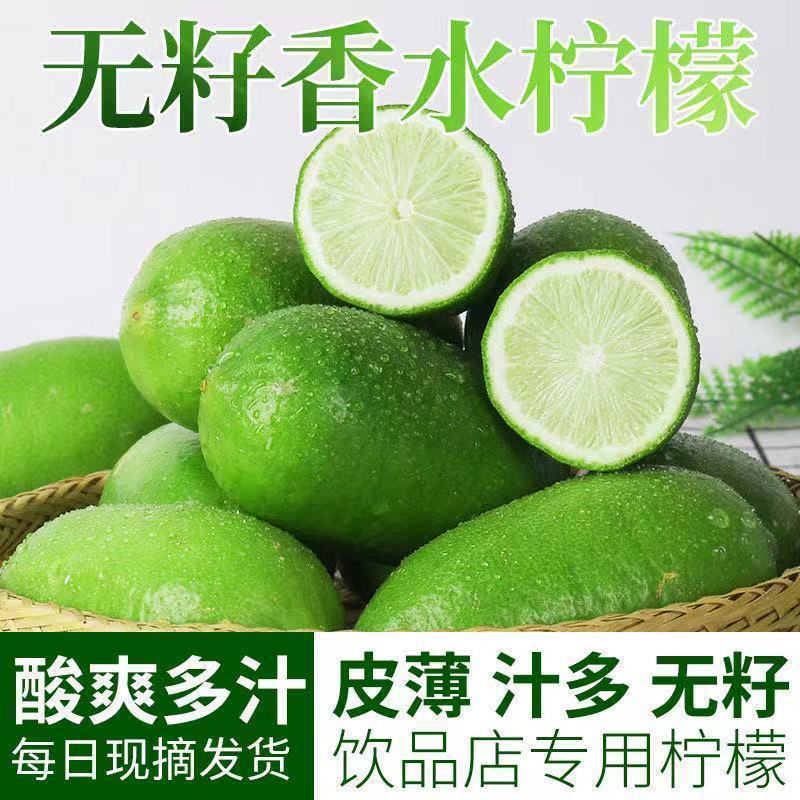 海南薄皮香水柠檬味一级果新鲜现摘四季青皮无籽奶茶店专用手
