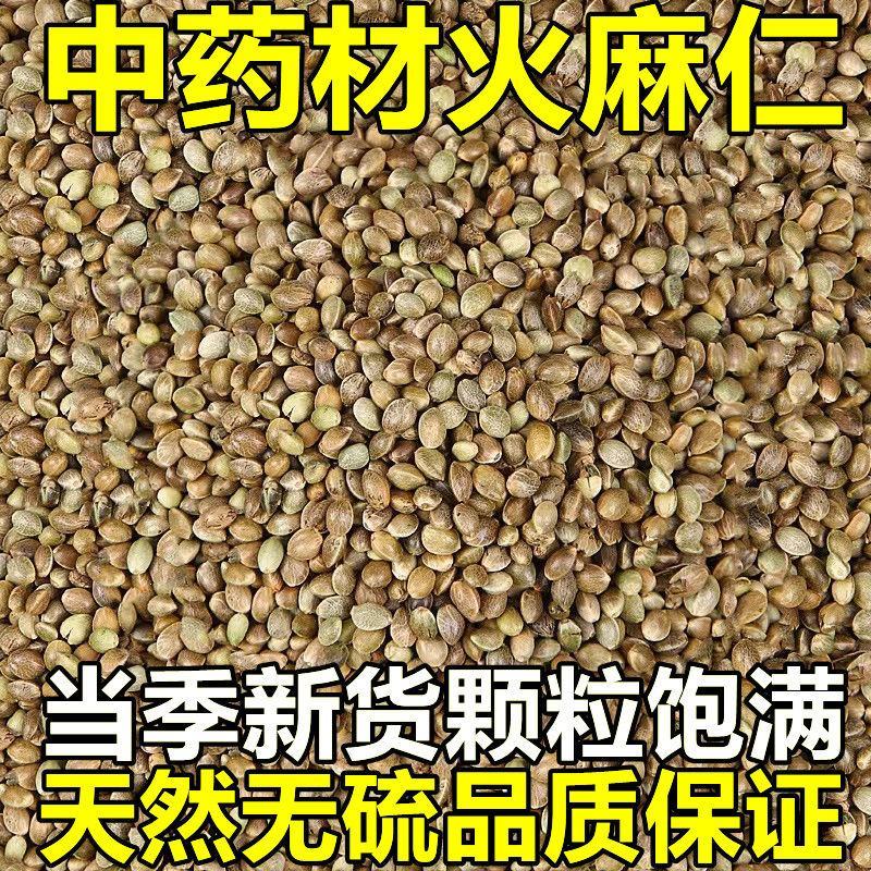 火麻仁中药材生火麻子500克巴马火麻子火麻仁
