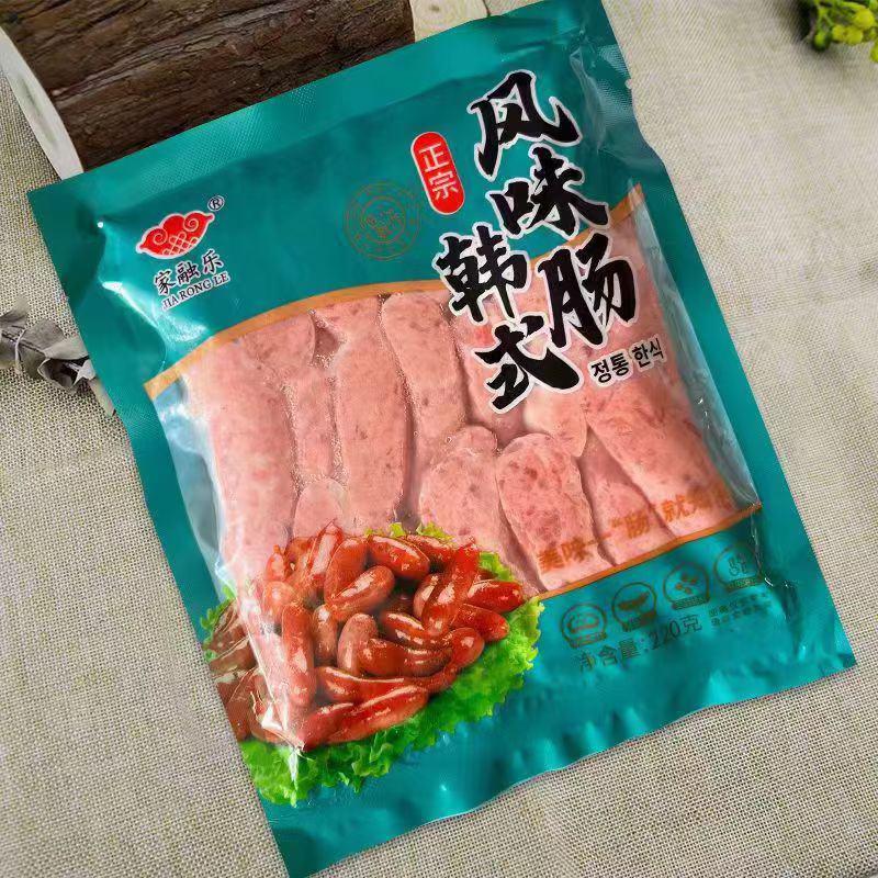 东北朝鲜族当地生产含肉量85%韩式风味风干肠烤肠火锅肠