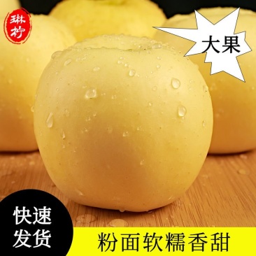 黄元帅苹果黄香蕉粉苹果面苹果黄金帅老人婴儿刮泥苹果水果金