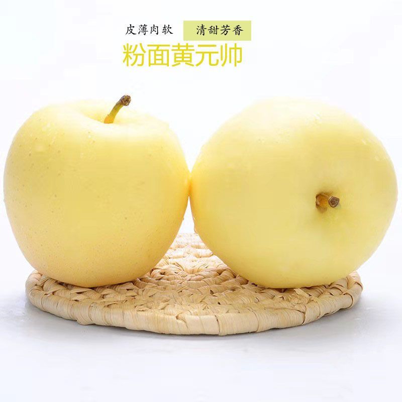 黄元帅苹果黄香蕉粉苹果面苹果黄金帅老人婴儿刮泥苹果水果金