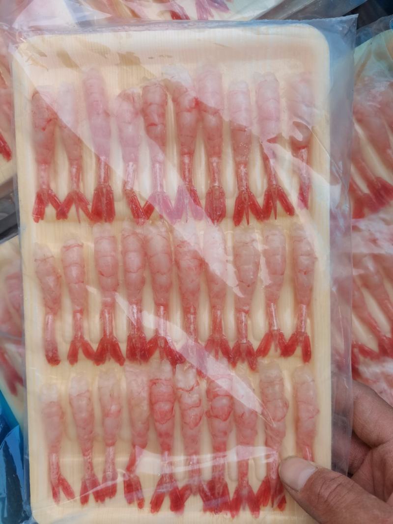 北极刺身甜虾去壳寿司虾净重盘即食新鲜冻