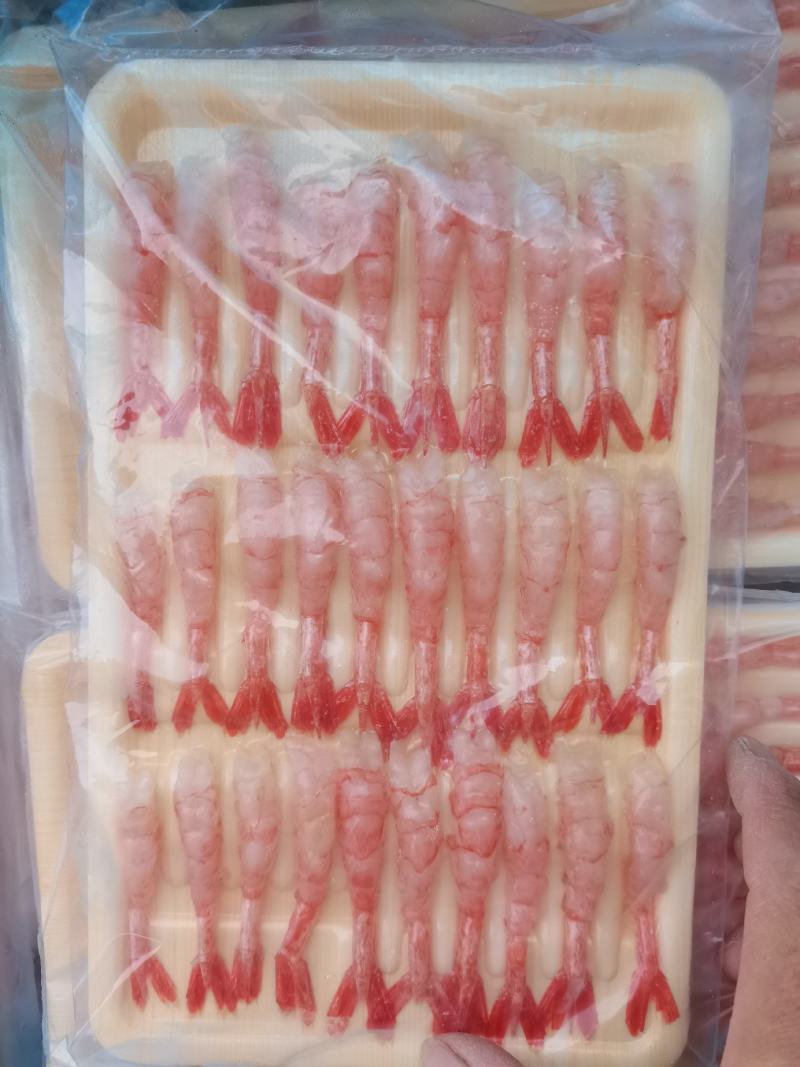 北极刺身甜虾去壳寿司虾净重盘即食新鲜冻