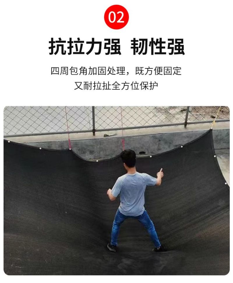 黑色遮阳网防晒网加密加厚抗老化整卷农用大棚多肉楼顶隔热太