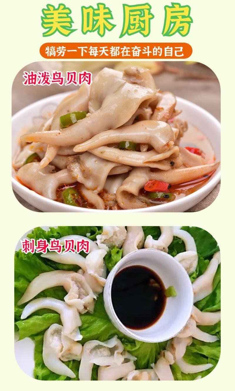 鸟贝肉新鲜冷冻鲜活冰冻鸟贝鸟蛤捞汁火锅烧烤食材批发