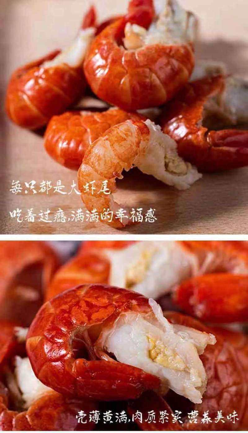 【活虾现拨】特大龙虾尾一整箱虾尾整箱特级新鲜虾球海鲜水产