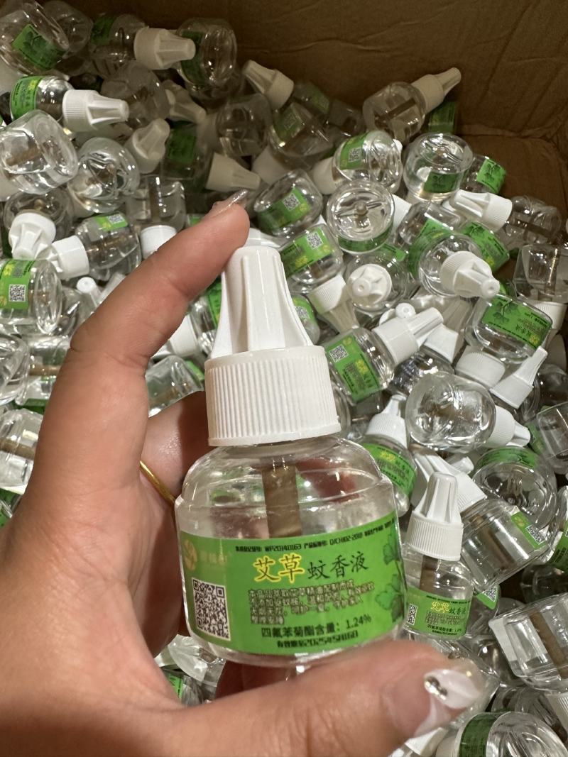 艾草蚊香液批发雨蜻蜓系列无烟插头式驱蚊液套装